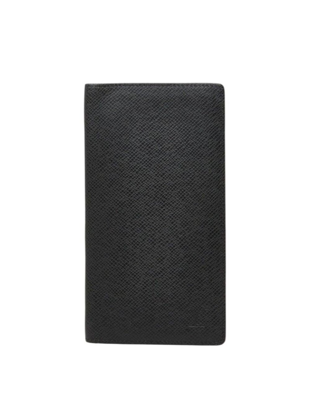 Louis Vuitton Taiga Portefeuille Wallet Billfold Black Leather
